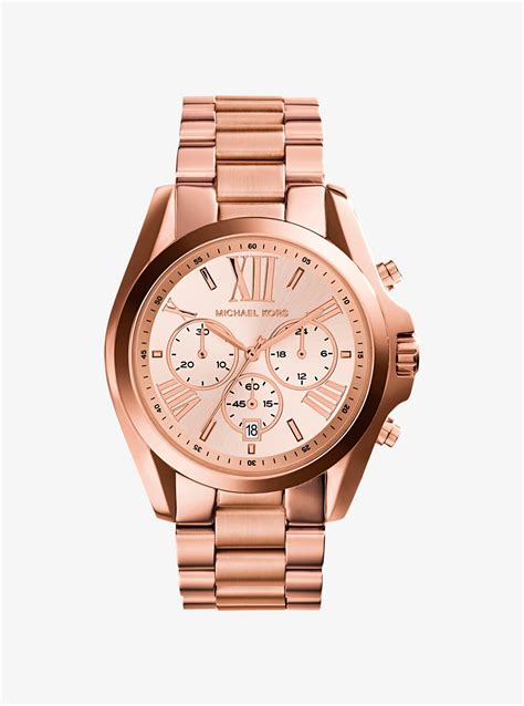 michael kors oversized watch rose gold|Mehr.